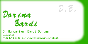 dorina bardi business card
